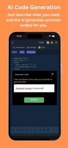 AI Code Generator & CodeEditor screenshot