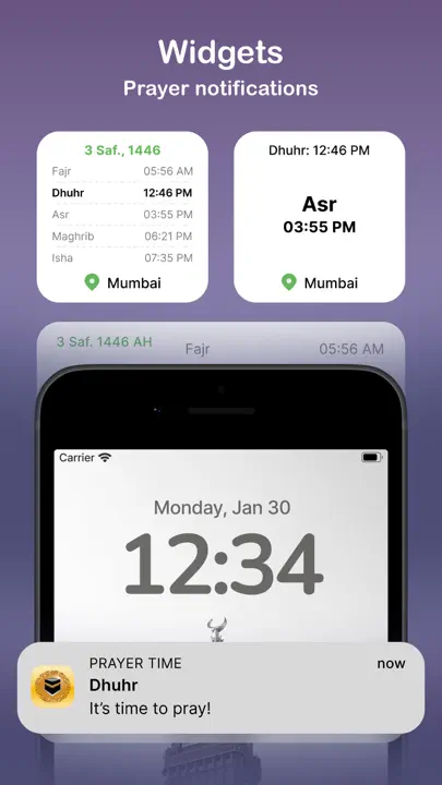 Prayer Times & Athan Qibla App iPhone-skjermbilde 3