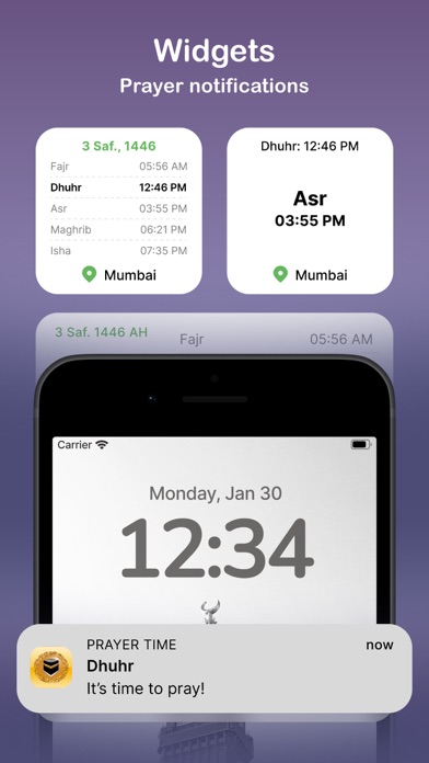 Prayer Times & Athan Qibla App screenshot
