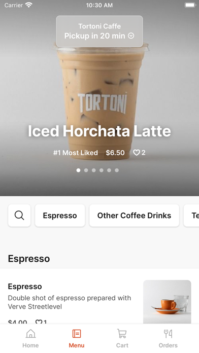 Tortoni Caffe Screenshot