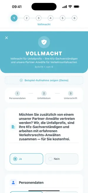 Unfallprofis Partner-App screenshot 3