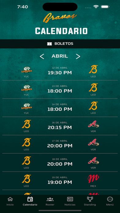 Bravos de León Oficial Screenshot