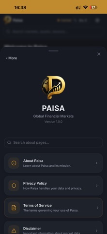 Paisa - پیسه iPhone screenshot