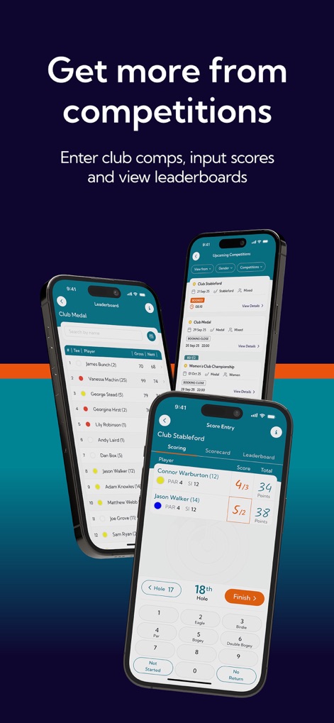 HowDidiDo - The app allows users to easily enter club competitions and track progress through live leaderboards and digital scorecards.