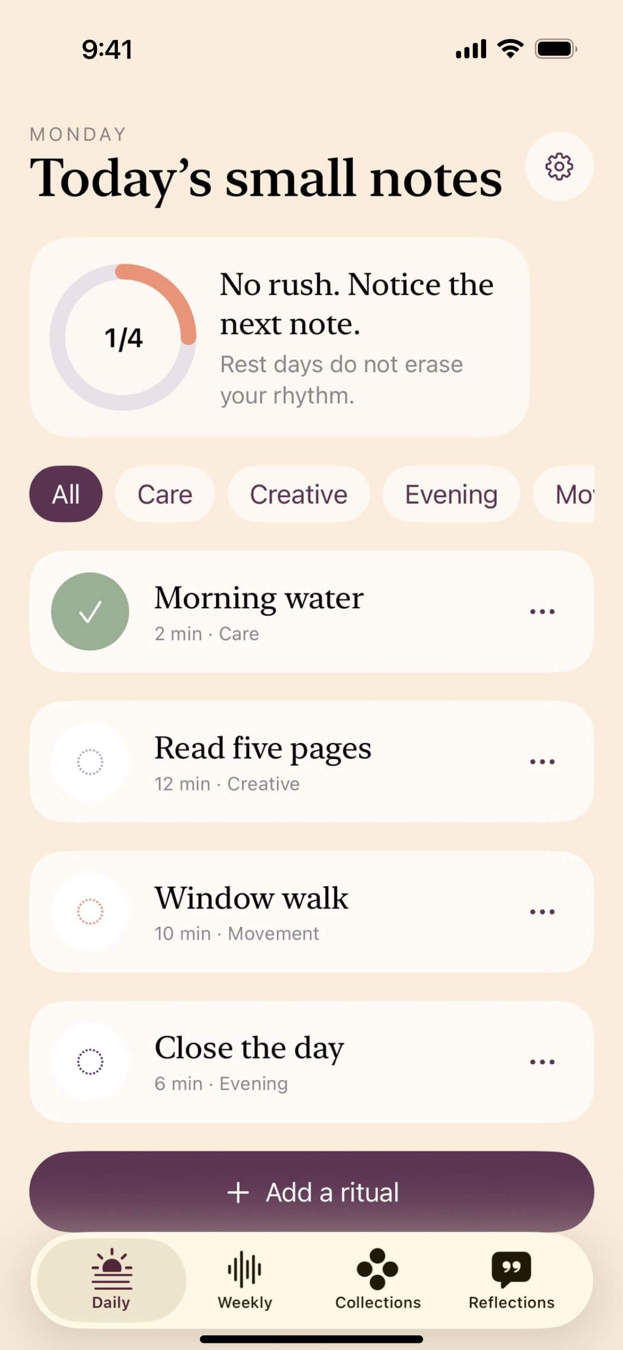 Screenshot 1 of RhythmHabits
