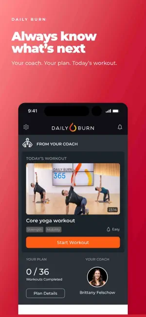Daily Burn: Home Workouts screenshot 1