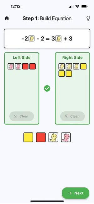 Dino Algebra Tiles screenshot 4