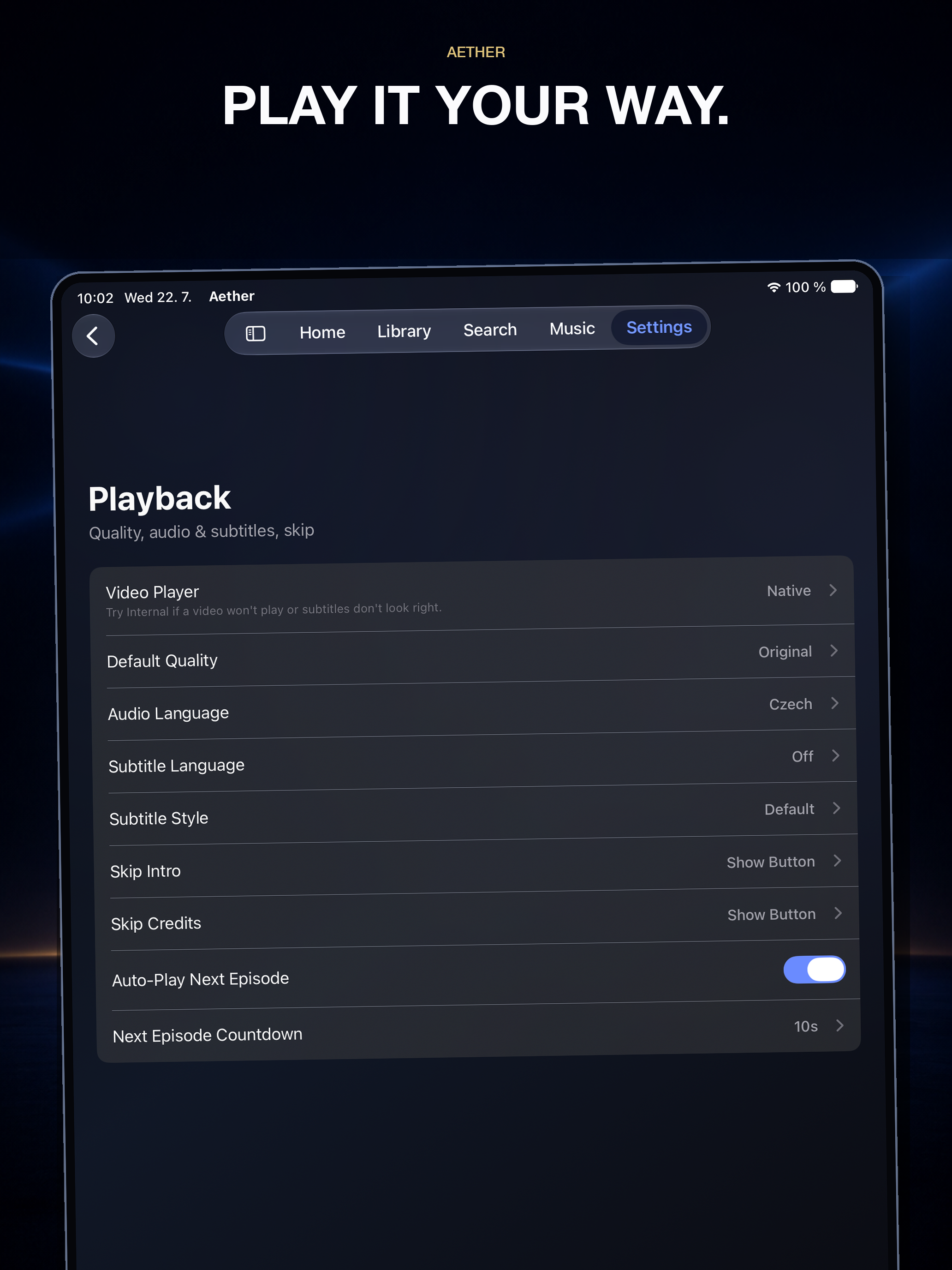 Aether Player screenshot 9