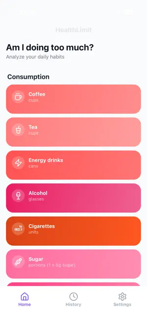 HealthLimit screenshot 2