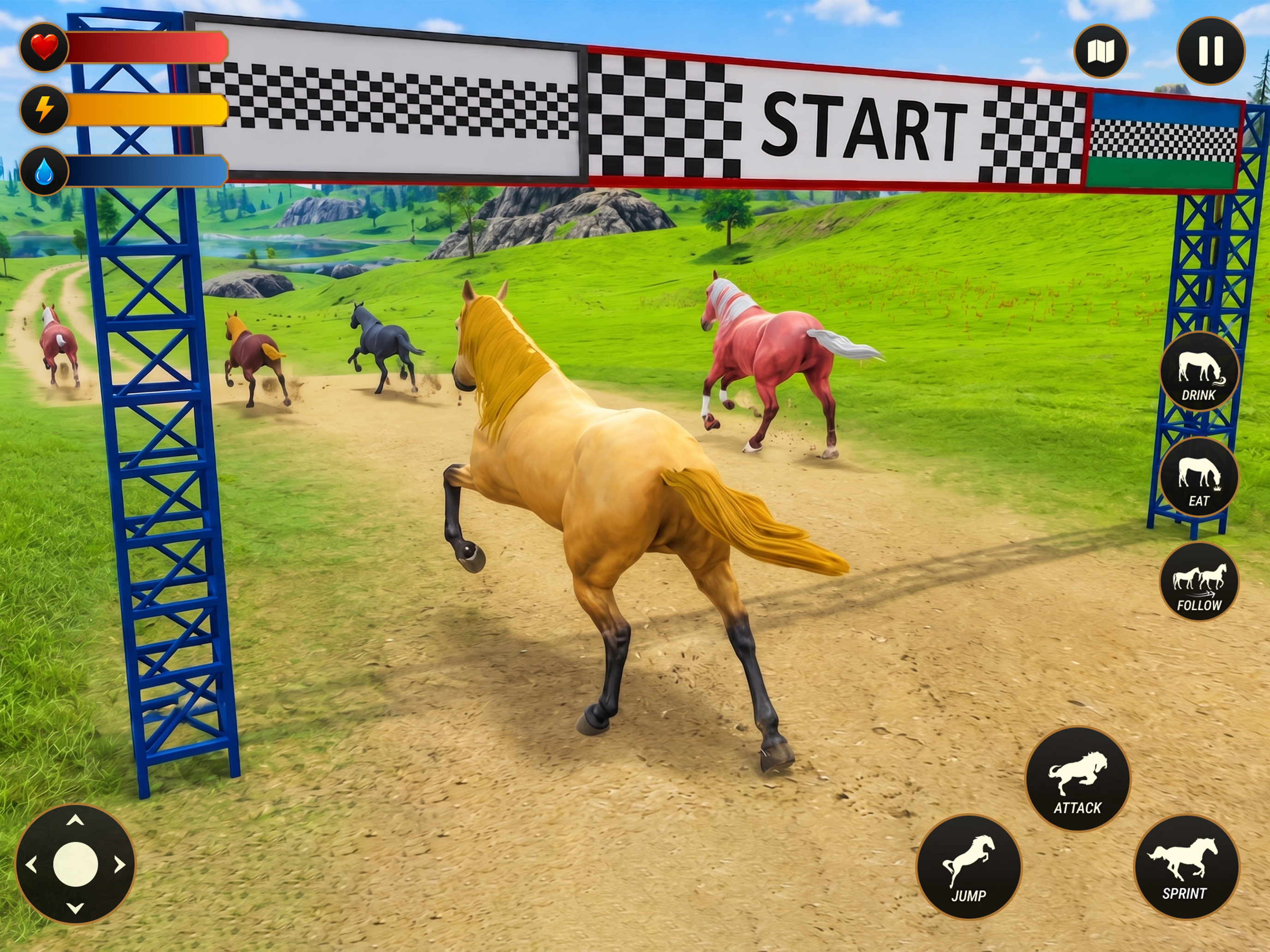 Wild Horse Animal Simulator screenshot 8