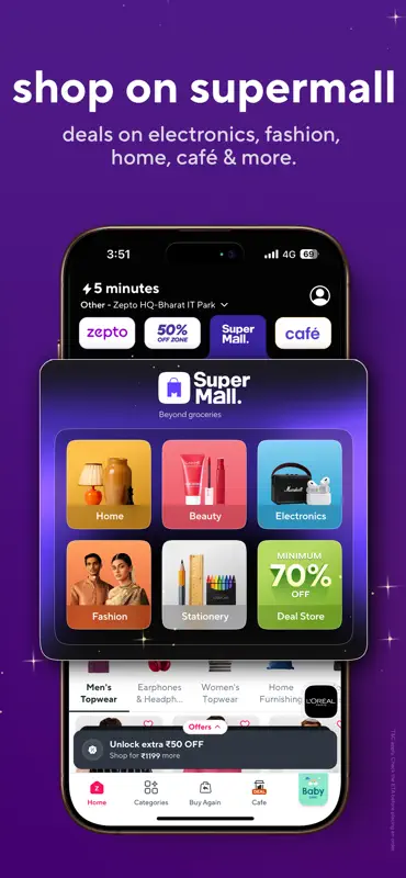 Zepto: Groceries in minutes screenshot 3 of 6
