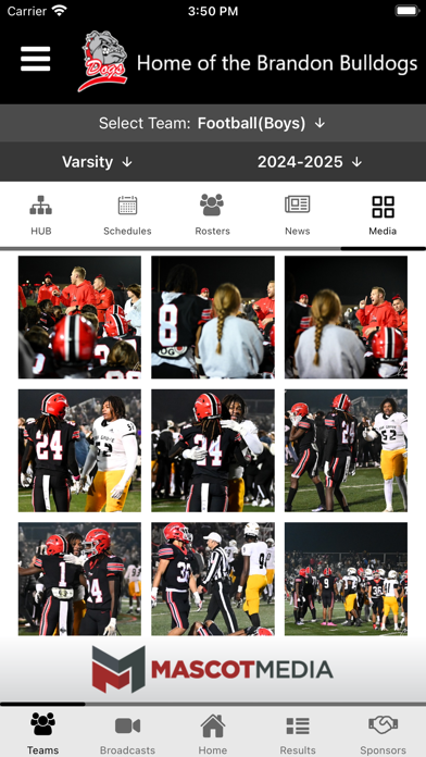 Brandon Bulldog Athletics Screenshot