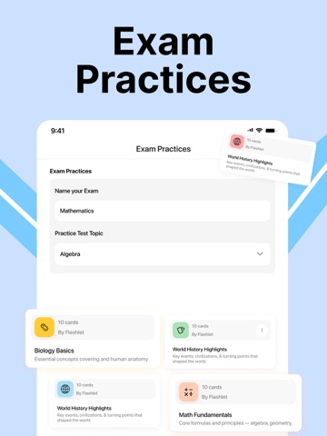 Quiz Maker and AI Flashcards iPad screenshot
