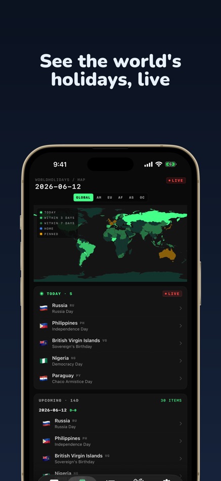 #1. World Holidays: 246 Nations (iOS) 作者: KeiK LLC