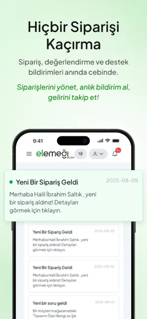 Elemeği Satıcı Paneli screenshot 2
