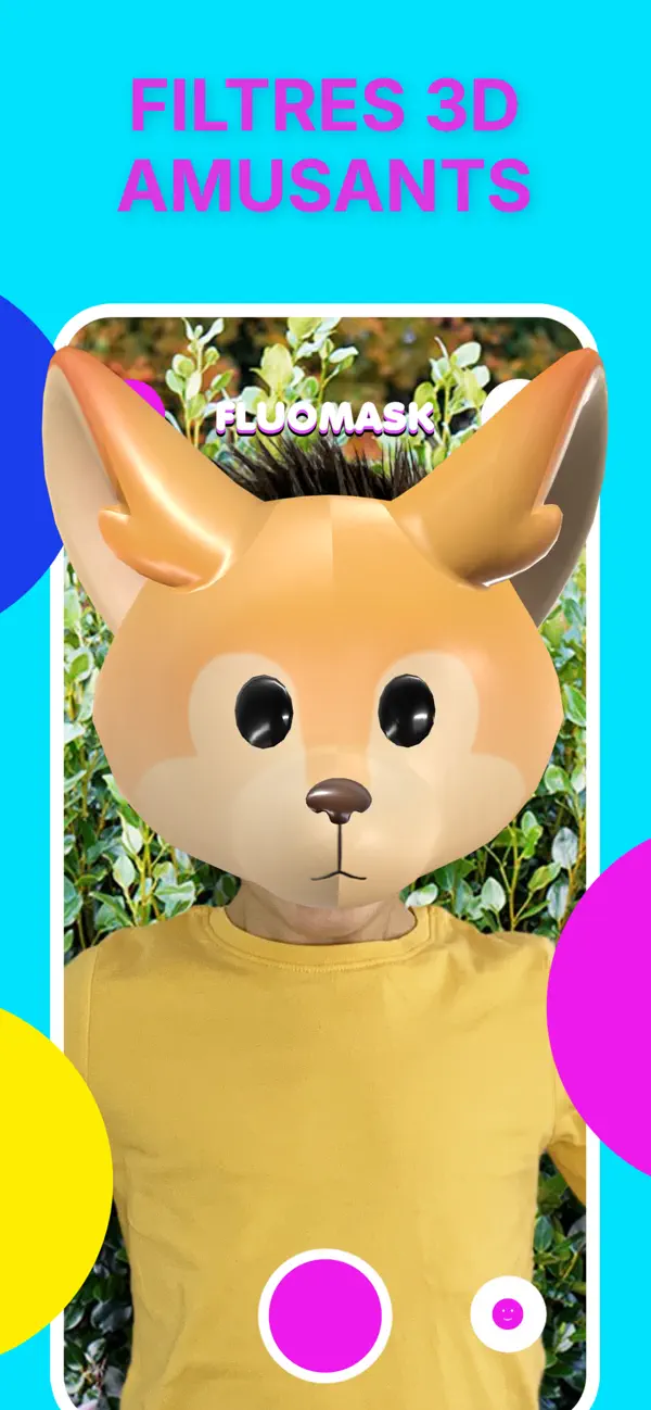 Screenshot #3 pour Filtre effet visage FluoMask
