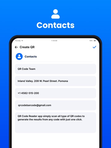 Qr Code: Generator & Reader iPad screenshot