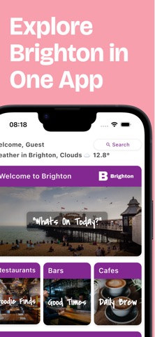 The Brighton App Explore Now! screenshot