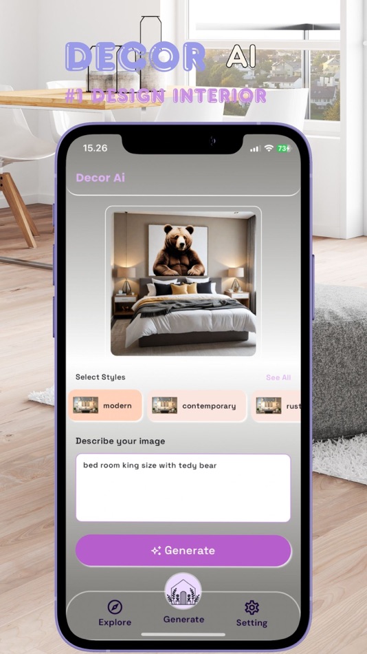 #5. Decor Ai - Room & Home Design (iOS) 由: Devita Ika Lestari