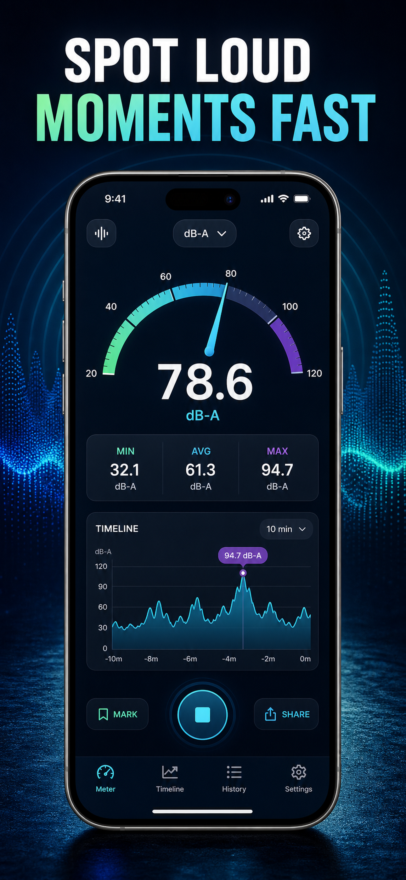 dB Meter: Measure Noise SPL screenshot 7