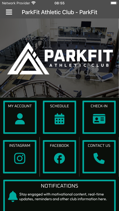 ParkFit Athletic Club Screenshot