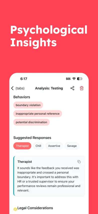 RedFlagAI screenshot 2