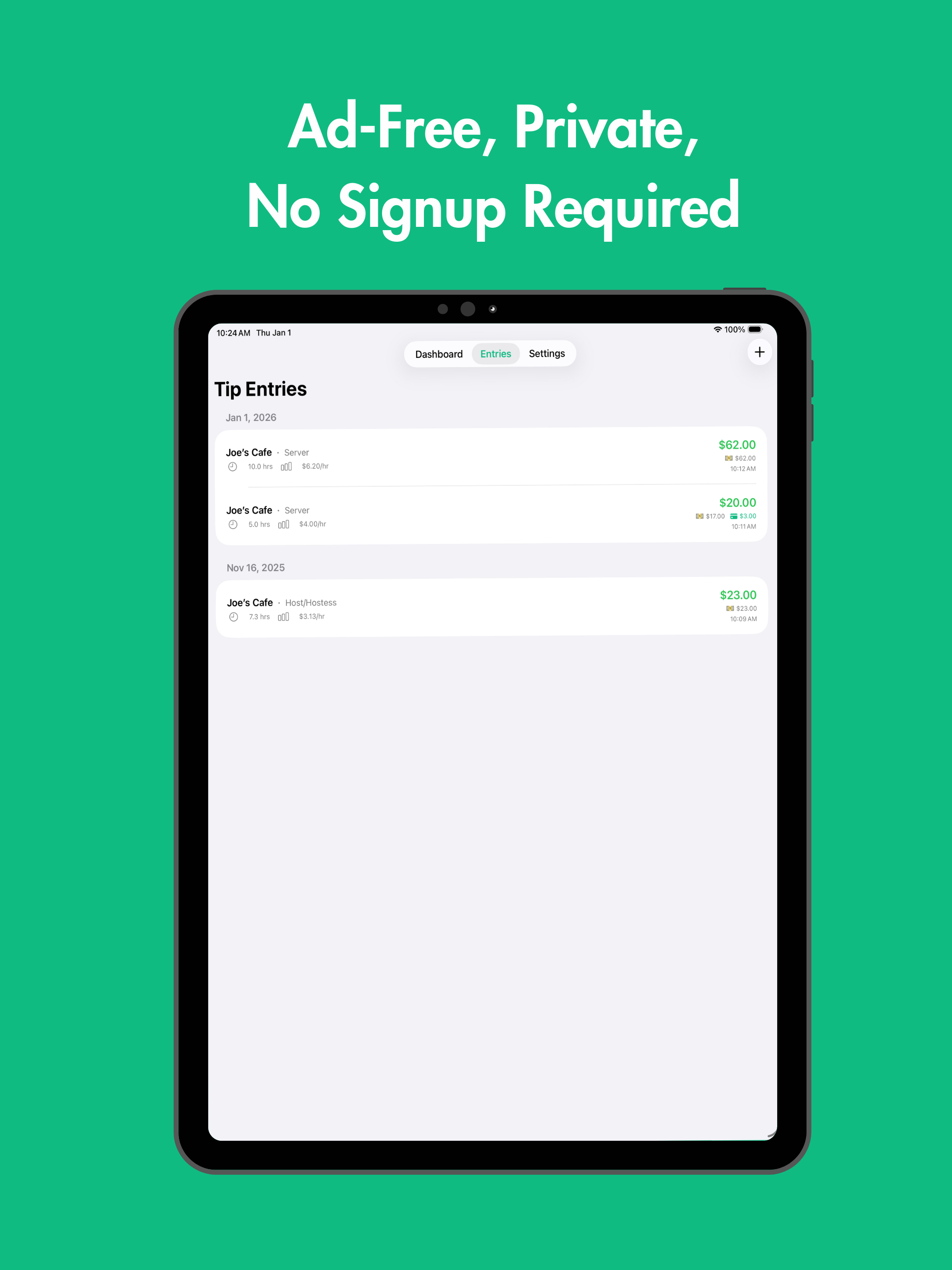Tip Tracker: TipThat