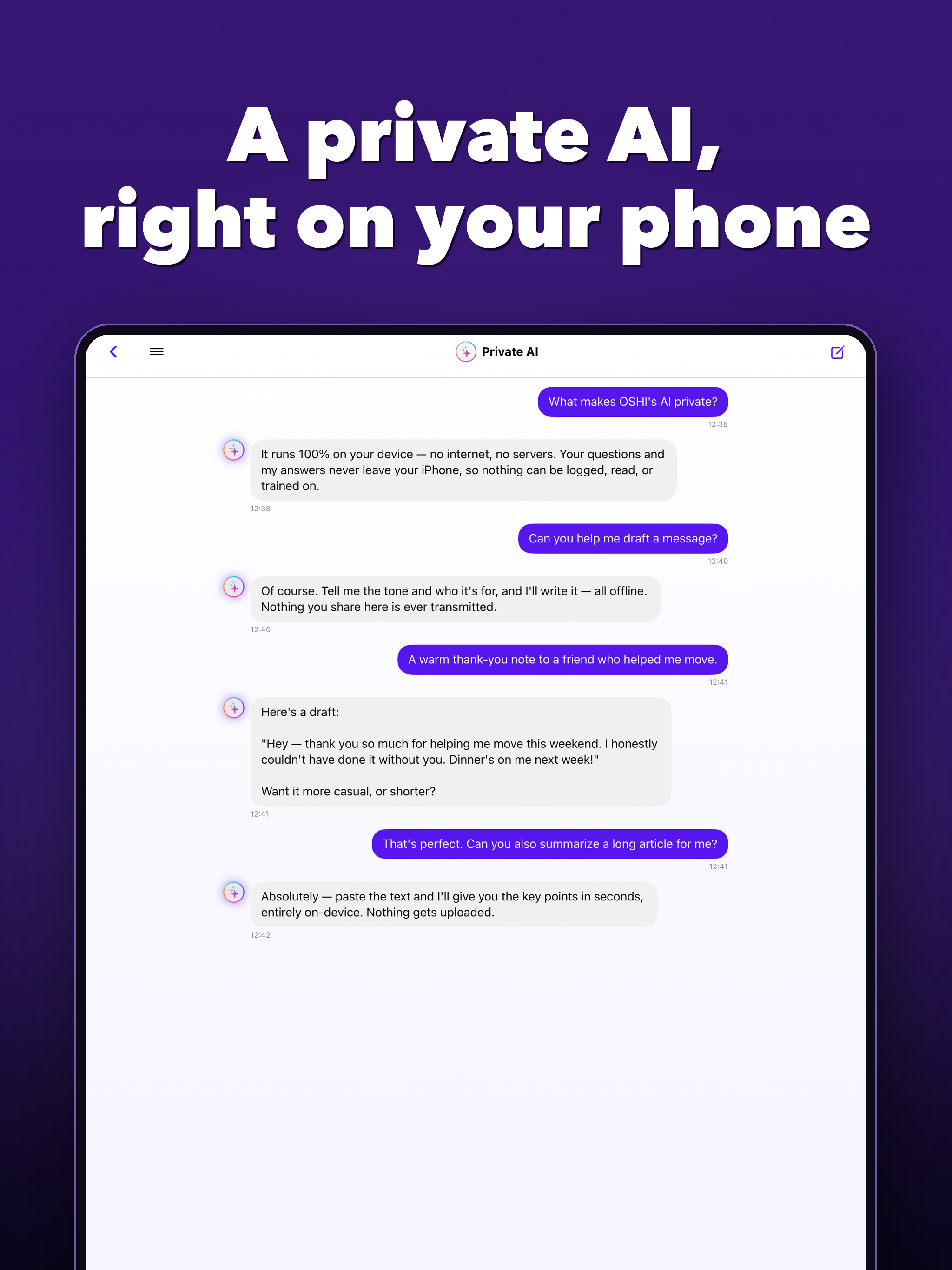 OSHI: Offline Messenger screenshot 12