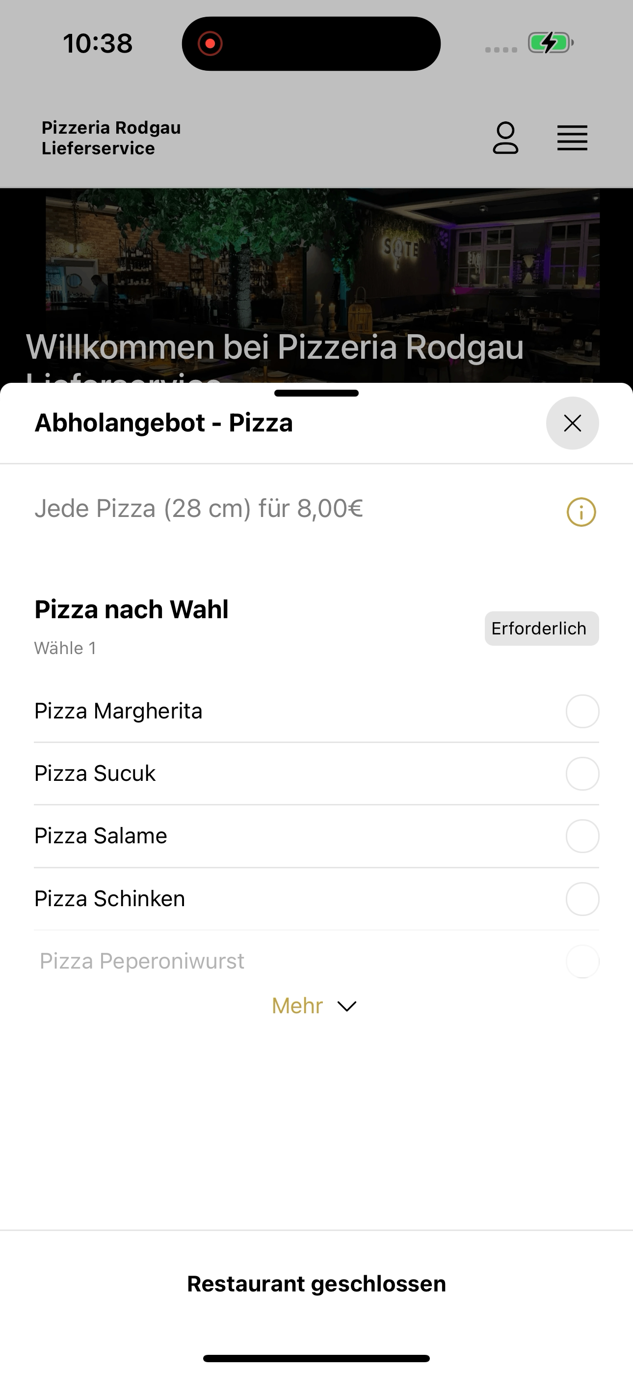 Pizzeria Rodgau screenshot 4