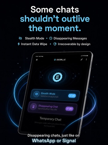 EnigmaAI - Private AI Chat iPad screenshot