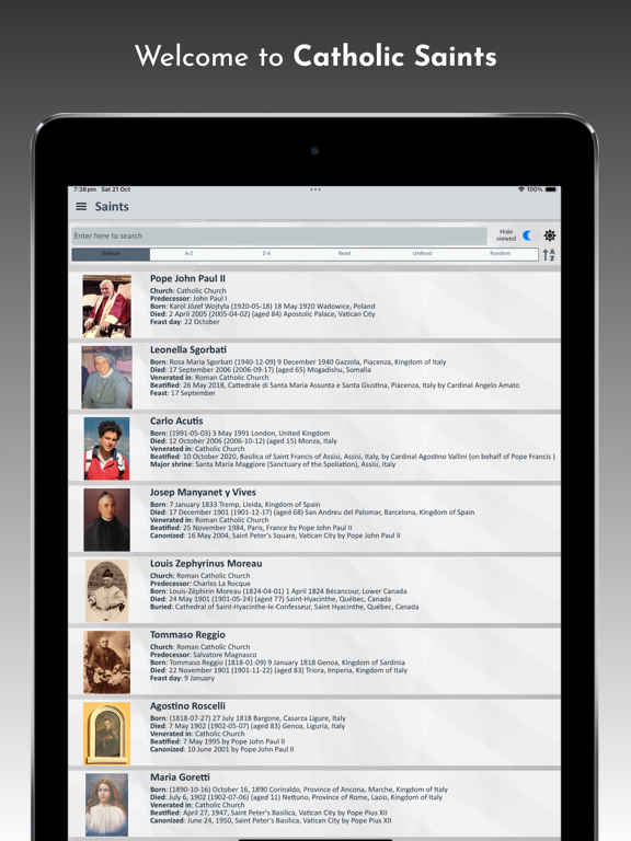 Catholic Saints & Blessed