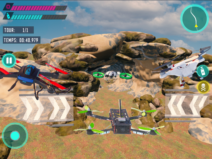 Flying Drone Race Simulator