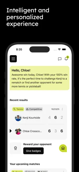 Tweener: Tennis & Pickleball screenshot 2