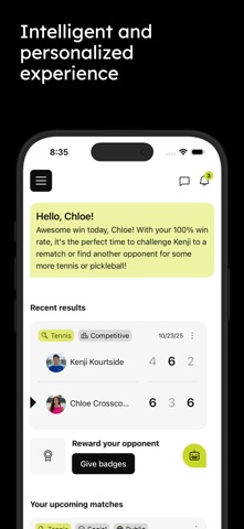 Tweener: Tennis & Pickleball iPhone screenshot