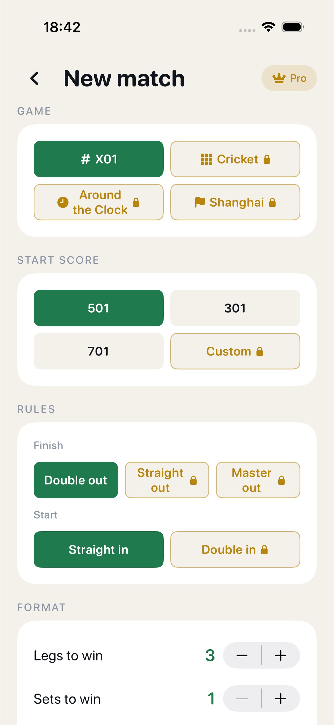 Screenshot 2 of Oche: Darts Checkout & Stats