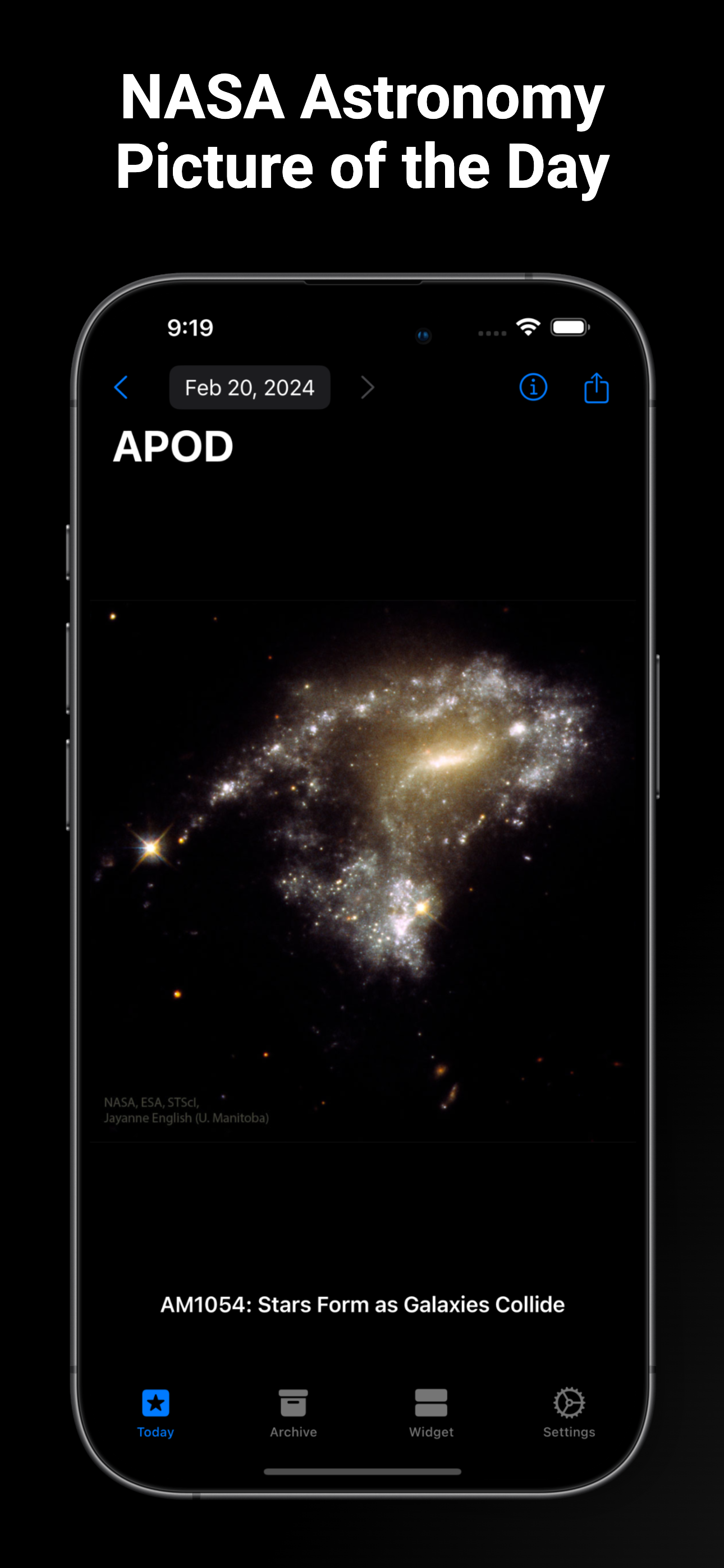 APOD NASA Widget & Photos