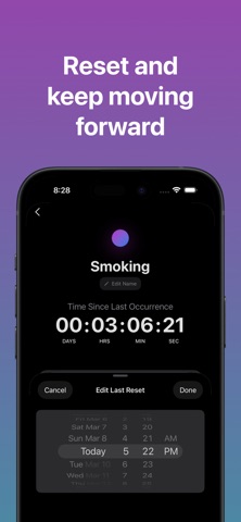 Time Since: Habit Tracker Screenshot 4 of 5
