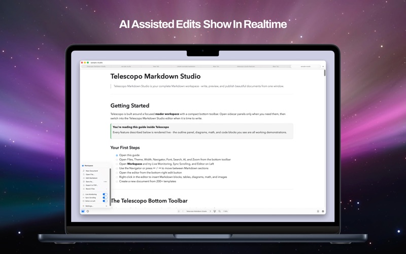 Telescopo Markdown Studio screenshot