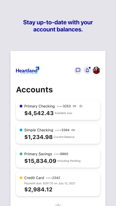 Screenshot 2 of Heartland Credit Union (WI) App