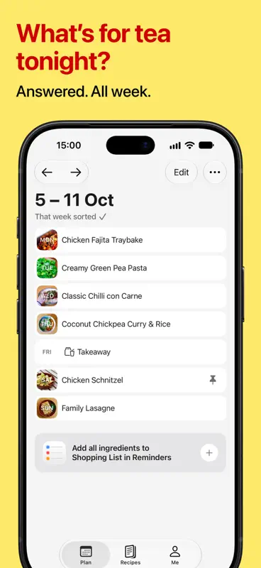 TeaTonight: Dinner Planner screenshot 1 of 10