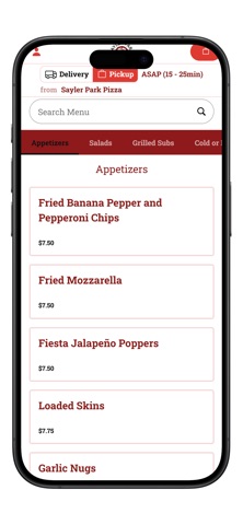 Sayler Park Pizza screenshot