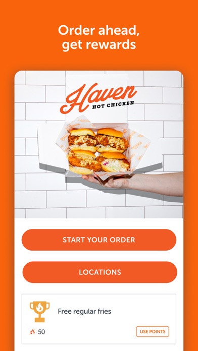 Screenshot 1 of Haven Hot Chicken App
