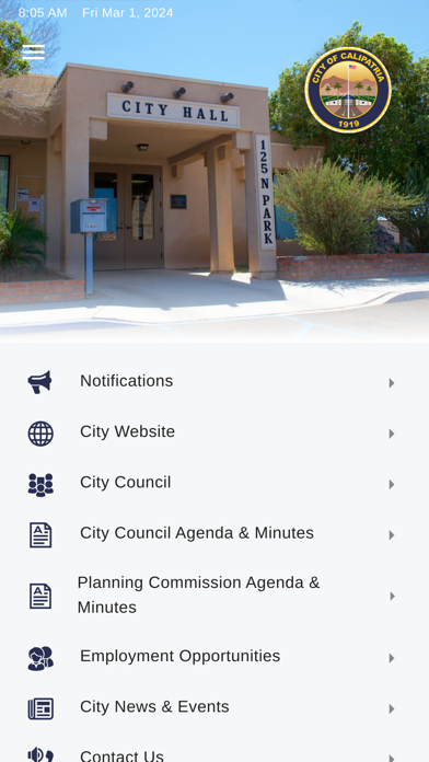 Screenshot 1 of Calipatria Connects! App