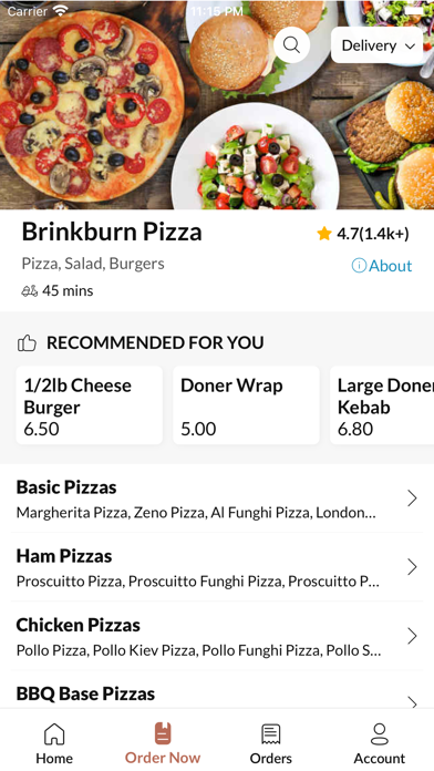Brinkburn Pizza Screenshot