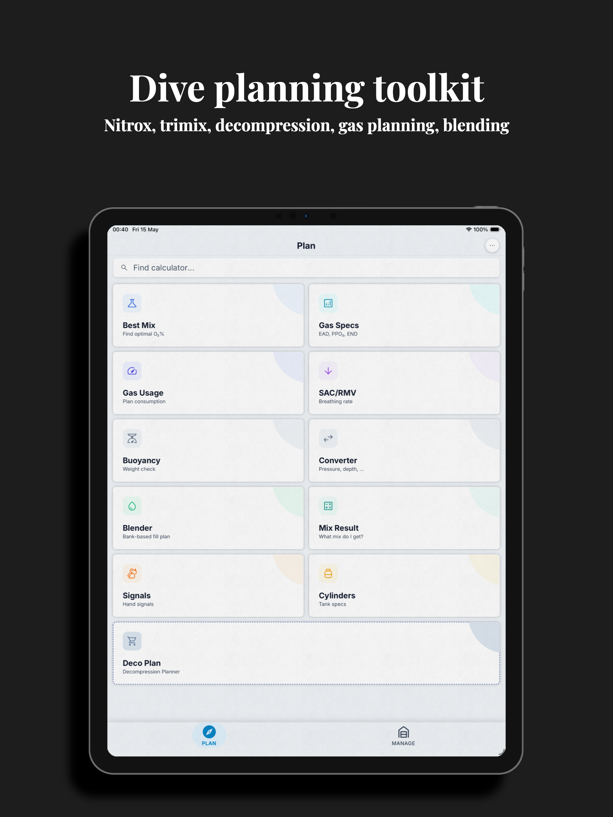 Dive Kit: Deco Planner & Tools screenshot 9