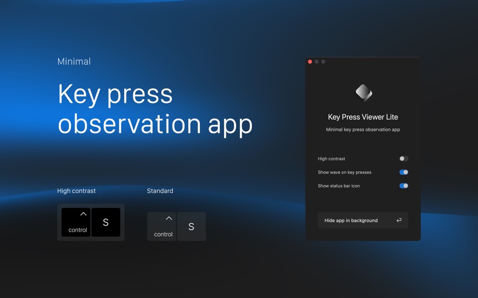 #1. Key Press Viewer Lite – stroke (macOS) 由: Oleh Kopyl