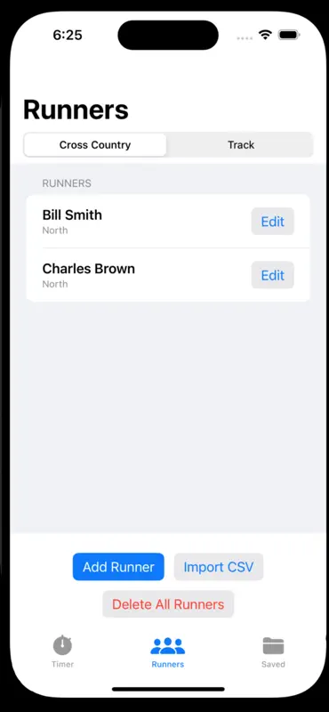 XC & Track Timer screenshot 3 of 5
