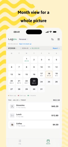 Logem: Expense & Budget Log screenshot