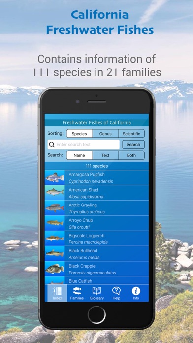 California Freshwater Fishes Screenshot