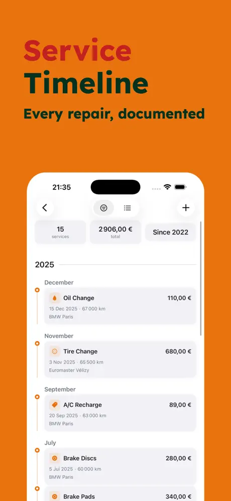 AutoLog — Car Maintenance — iPhone screenshot 3